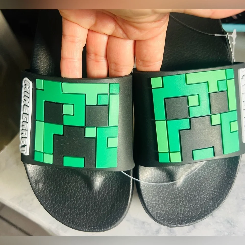 Minecraft kids sandals